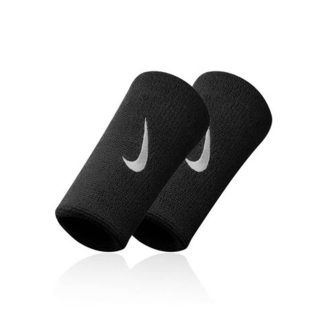 Paio Di Polsini Nike Doublewide Nero - Wristbands
