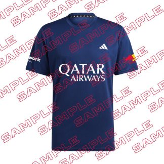 foto frontale della t-shirt adidas personalizzabile adidas colore blu