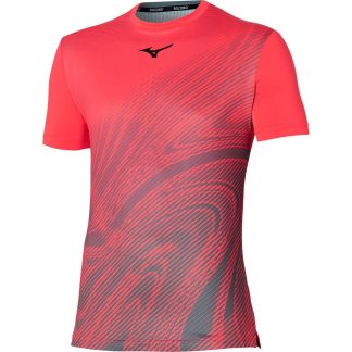 T-shirt Mizuno Charge Shadow Graphic Tee - Rosso