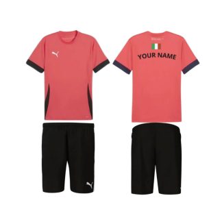 Completo Padel Puma Personalizzabile - Rosso/Nero